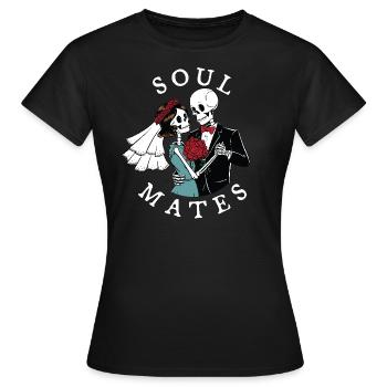 Âmes sœurs - T-shirt Femme - noir - Devant - AI Model Female 172 dark (172cm)