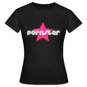 pornstar - Frauen T-Shirt - Schwarz - Vorne - AI Model Female 172 dark (172cm)