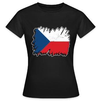Czech Design for Czech fans - Women's T-Shirt - black - Front - AI Model Female 172 dark (172cm)