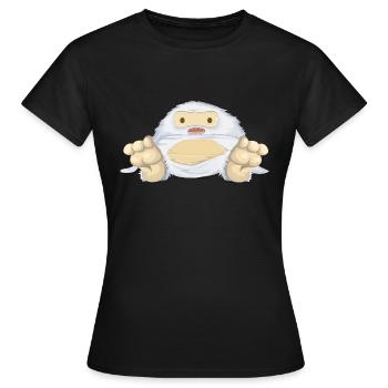 Yeti - Frauen T-Shirt - Schwarz - Vorne - AI Model Female 172 dark (172cm)