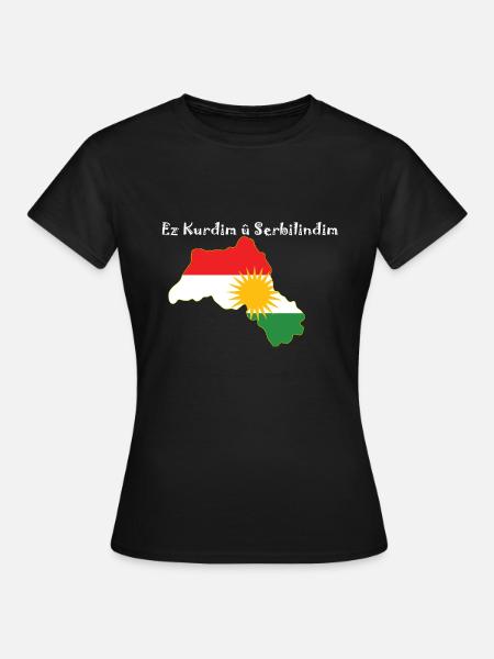 Ez Kurdim û Serbilindim - Women's T-Shirt - black
