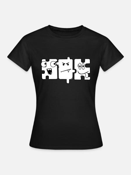 Monster Puzzle - Women's T-Shirt - black