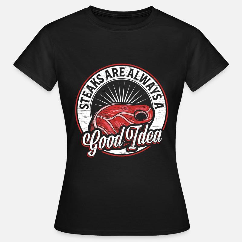 steak - Women's T-Shirt - black