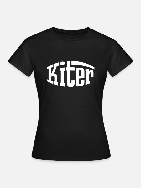 Kite Kiten Kitesurfer - Frauen T-Shirt - Schwarz