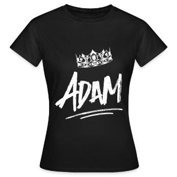 Adam - Women's T-Shirt - black - Front - AI Model Female 172 dark (172cm)