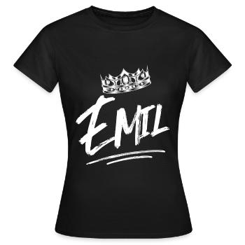 Emil - T-shirt Femme - noir - Devant - AI Model Female 172 dark (172cm)