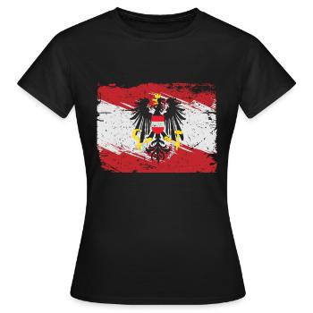 Austria Autriche fier autrichien - T-shirt Femme - noir - Devant - AI Model Female 172 dark (172cm)