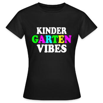kindergarten vibes - T-shirt Femme - noir - Devant - AI Model Female 172 dark (172cm)