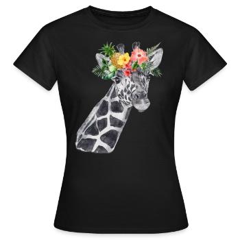 Tier Natur T-Shirt Geschenkidee - Frauen T-Shirt - Schwarz - Vorne - AI Model Female 172 dark (172cm)