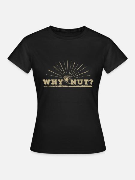 Autumn Acorn Funny - Women's T-Shirt - black