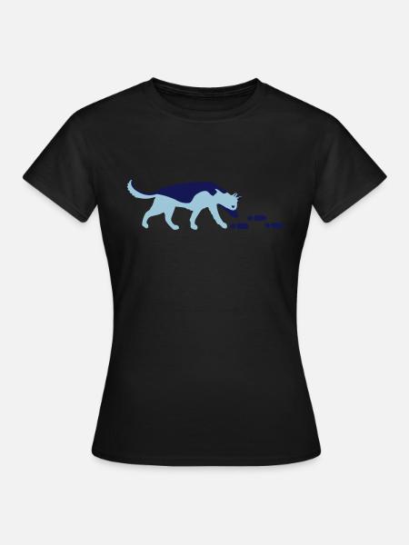 Mantrailer Schäferhund Vektor - Frauen T-Shirt - Schwarz