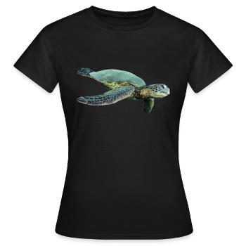 turtle schildkroete tiere animals6 - Frauen T-Shirt - Schwarz - Vorne - AI Model Female 172 dark (172cm)