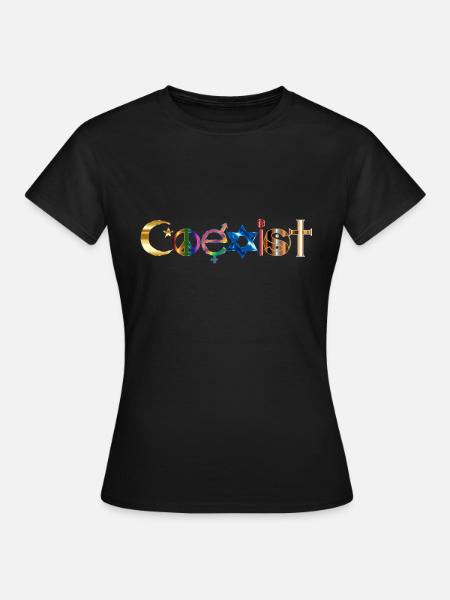 Coexist - Frauen T-Shirt - Schwarz