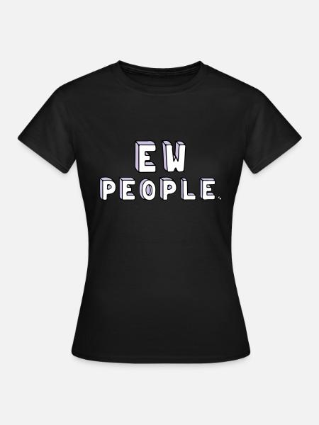 Menschen sind doof. - Frauen T-Shirt - Schwarz