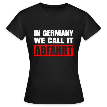 Techno Abfahrt Party - Frauen T-Shirt - Schwarz - Vorne - AI Model Female 172 dark (172cm)