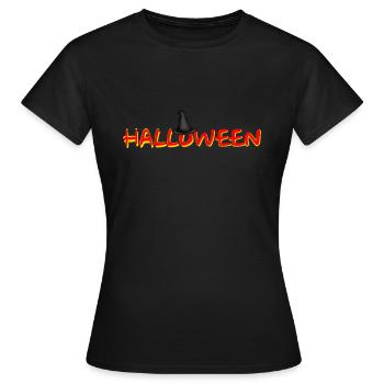 HALLOWEEN - T-shirt Femme - noir - Devant - AI Model Female 172 dark (172cm)