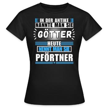 Gods in Antiquity. Today Gatekeeper - Women's T-Shirt - black - Front - AI Model Female 172 dark (172cm)
