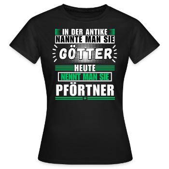 Gods in Antiquity. Today Gatekeeper - Women's T-Shirt - black - Front - AI Model Female 172 dark (172cm)