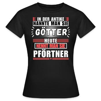 Gods in Antiquity. Today Gatekeeper - Women's T-Shirt - black - Front - AI Model Female 172 dark (172cm)