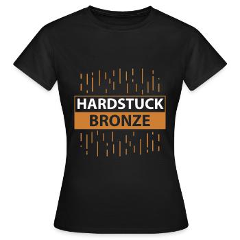 Hardstucco Bronze - Women's T-Shirt - black - Front - AI Model Female 172 dark (172cm)