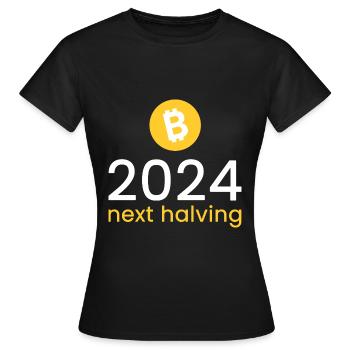 2024 - prochaine réduction de moitié - T-shirt Femme - noir - Devant - AI Model Female 172 dark (172cm)