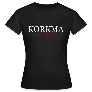Atatürk Cumhuriyet Unterschrift Mustafa Kemal - Frauen T-Shirt - Schwarz - Vorne - AI Model Female 172 dark (172cm)