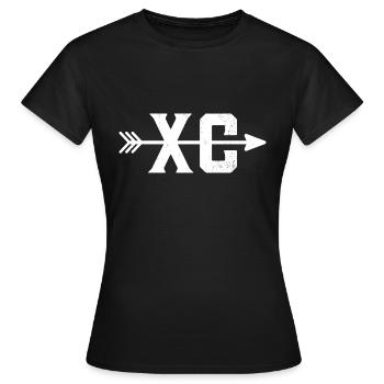 Cross Country XC - Frauen T-Shirt - Schwarz - Vorne - AI Model Female 172 dark (172cm)