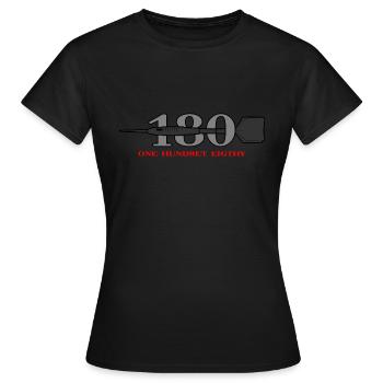 Cible de fléchettes Dart 180 Dart Legend Dart Player - T-shirt Femme - noir - Devant - AI Model Female 172 dark (172cm)