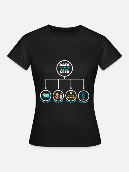 Datenanalyse Data Geek Engineering Business - Frauen T-Shirt - Schwarz