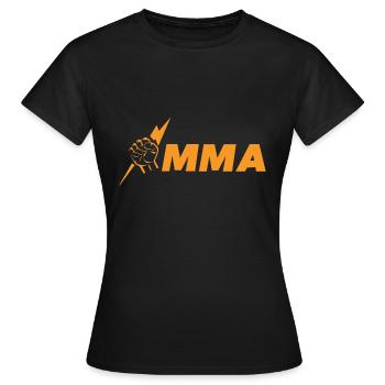 MMA Kampf um den Titel - Frauen T-Shirt - Schwarz - Vorne - AI Model Female 172 dark (172cm)