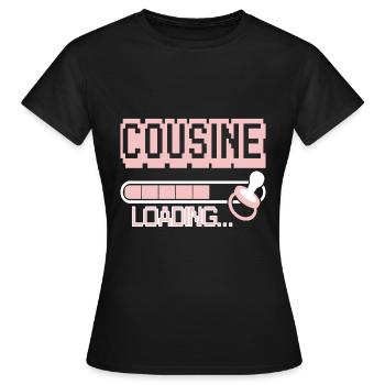 cousin - T-shirt Femme - noir - Devant - AI Model Female 172 dark (172cm)