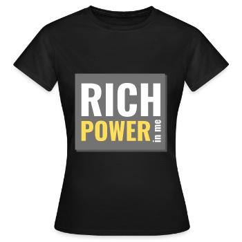 reiche Kraft in mir - Frauen T-Shirt - Schwarz - Vorne - AI Model Female 172 dark (172cm)