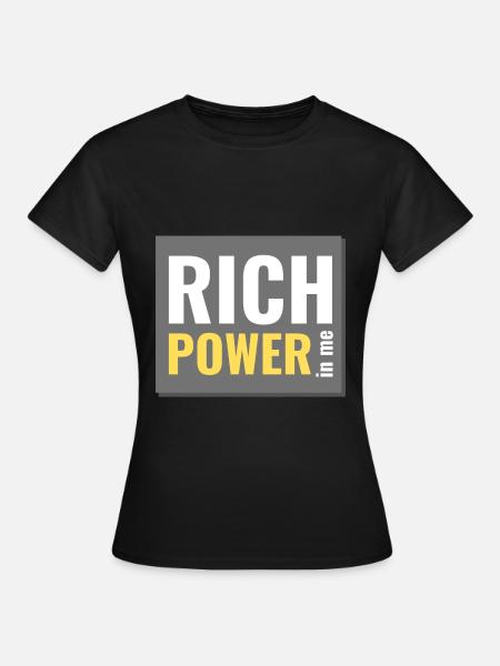 reiche Kraft in mir - Frauen T-Shirt - Schwarz