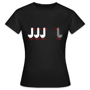 Inspirational Swim Against The Current Anti - Women's T-Shirt - black - Front - AI Model Female 172 dark (172cm)