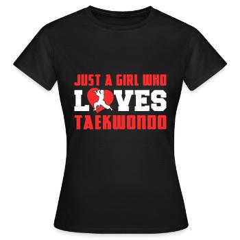 TKD Korean Martial Arts Tae Kwon - Frauen T-Shirt - Schwarz - Vorne - AI Model Female 172 dark (172cm)