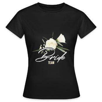 Team Braut - Frauen T-Shirt - Schwarz - Vorne - AI Model Female 172 dark (172cm)