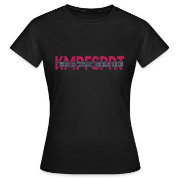 Kampfsport-girl Taekwondo japanische Kampfkunst - Frauen T-Shirt - Schwarz - Vorne - AI Model Female 172 dark (172cm)