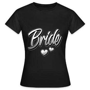 Mariée - T-shirt Femme - noir - Devant - AI Model Female 172 dark (172cm)