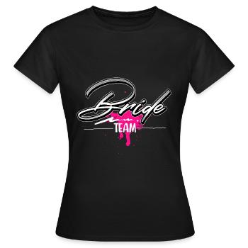Team Braut - Frauen T-Shirt - Schwarz - Vorne - AI Model Female 172 dark (172cm)