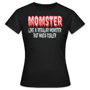 Halloween Mama Mütter Humor Momster - Frauen T-Shirt - Schwarz - Vorne - AI Model Female 172 dark (172cm)