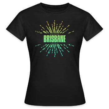 Brisbane, Queensland, Australie - T-shirt Femme - noir - Devant - AI Model Female 172 dark (172cm)