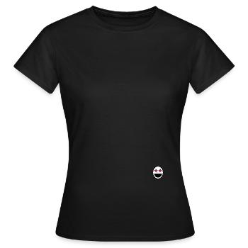 Großes Lächeln - Frauen T-Shirt - Schwarz - Vorne - AI Model Female 172 dark (172cm)