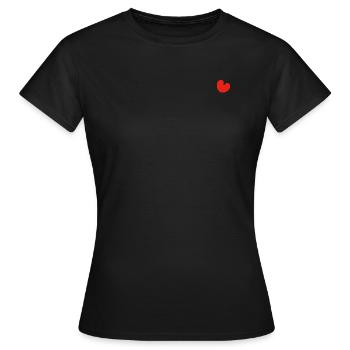 Cœur frison subtil de Pompeblêd Fryslân - T-shirt Femme - noir - Devant - AI Model Female 172 dark (172cm)