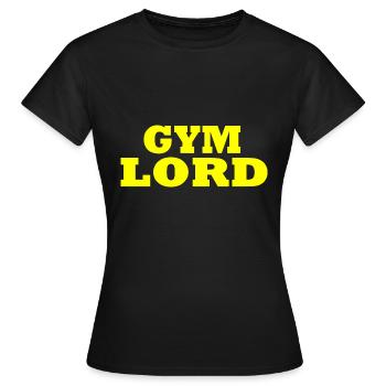 Gym lord - Women's T-Shirt - black - Front - AI Model Female 172 dark (172cm)