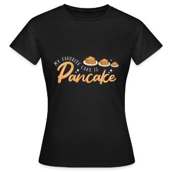 Pfannkuchen - Frauen T-Shirt - Schwarz - Vorne - AI Model Female 172 dark (172cm)