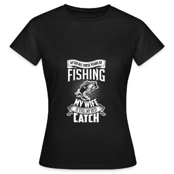 fisherman - Women's T-Shirt - black - Front - AI Model Female 172 dark (172cm)