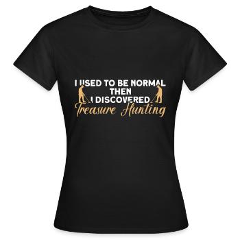 Chasseur de trésors Chasse au trésor Détecteur de métaux - T-shirt Femme - noir - Devant - AI Model Female 172 dark (172cm)