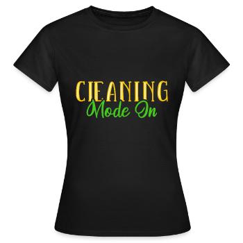 Housekeeper Household Cleaner - Women's T-Shirt - black - Front - AI Model Female 172 dark (172cm)
