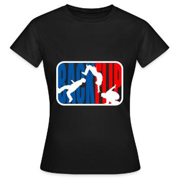 Parkour Freerunner Backflip - T-shirt Femme - noir - Devant - AI Model Female 172 dark (172cm)
