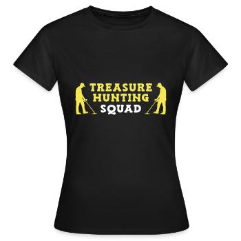 Chasseur de trésors Chasse au trésor Détecteur de métaux - T-shirt Femme - noir - Devant - AI Model Female 172 dark (172cm)